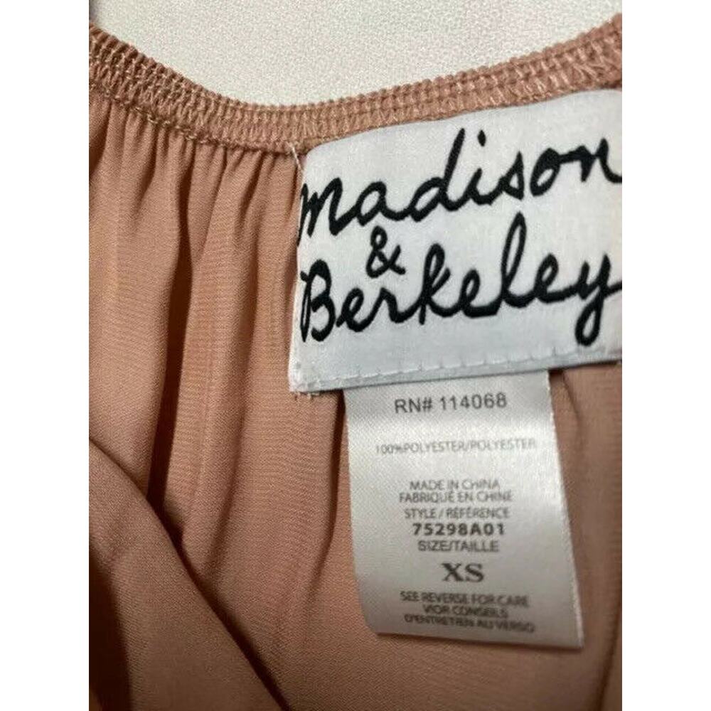 Madison & Berkeley women Off Shoulder blouse sz XS relaxed terra rose pink - Picture 10 of 12